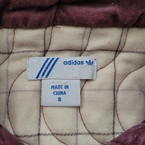 90's Vintage Adidas velvet jacket size small - Picture 3 of 14
